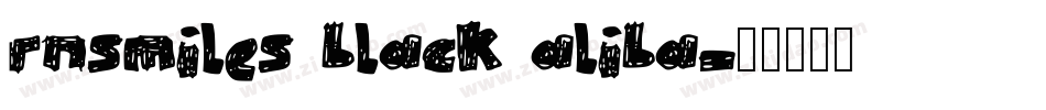 rnsmiles black aliba字体转换
